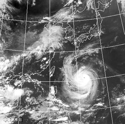 中颱泰利預計30日上午發佈海上颱風警報(2005/08)