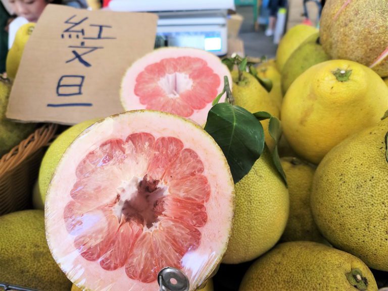 花博農民市集「花博公園長廊廣場」邀您選購文旦